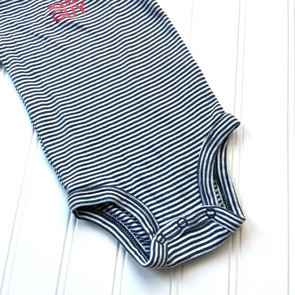 •Carter’s• Tough Guy striped onesie - Picture 3 of 5